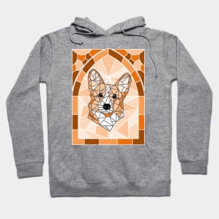 Stained Glass Fawn Corgi Hoodie